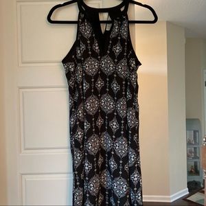 Pink Rose halter style dress, size medium